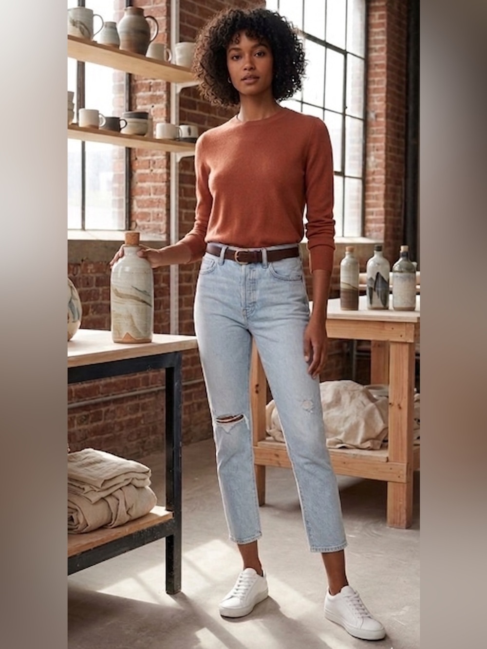 Agolde Riley High Rise Straight Crop in Shatter Light Wash size 23